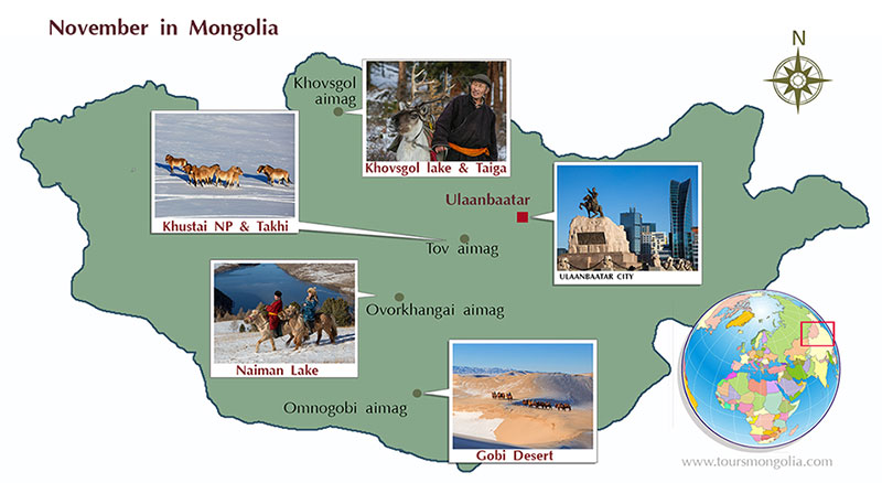 travel mongolia in november 